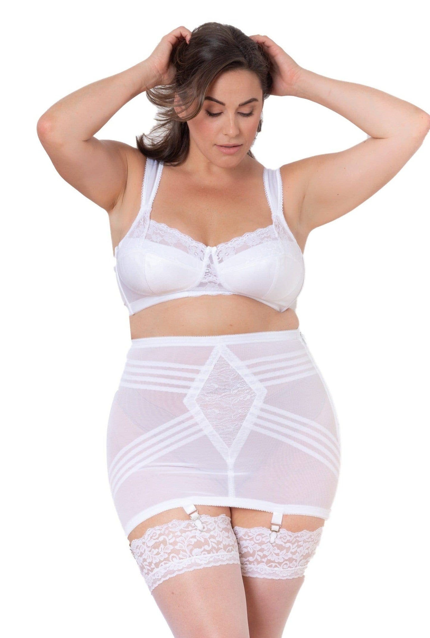 RAGO Style 1359 - Open Bottom Girdle Firm Shaping: Beige / 6X/42