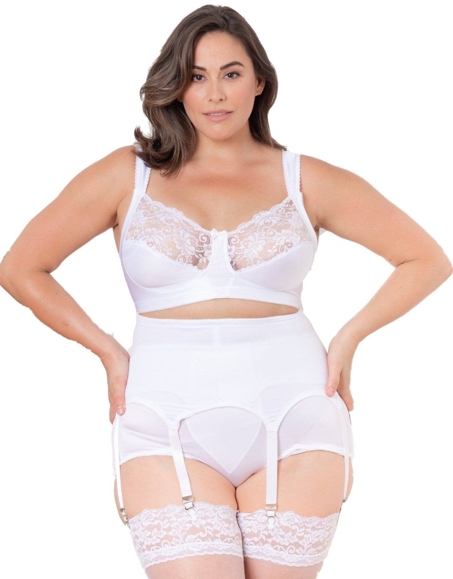 RAGO Style 72522 - Garter Belt Medium Shaping: White / 6X/42
